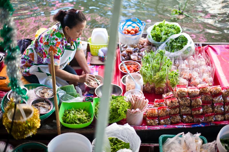 Bagkok mercato galleggiante